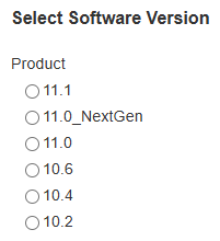 Select Version to Display